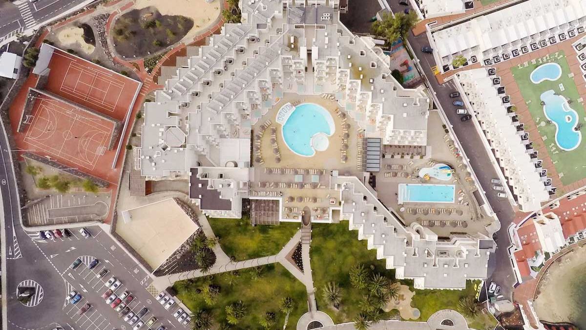 HD Sensarena - hotel z lotu ptaka